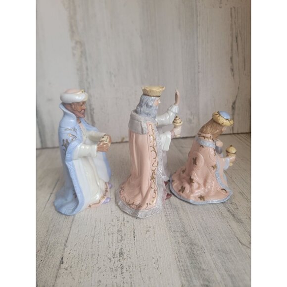 Lefton 1992 three kings baby Jesus nativity scene Xmas set figure - Picture 3 of 6
